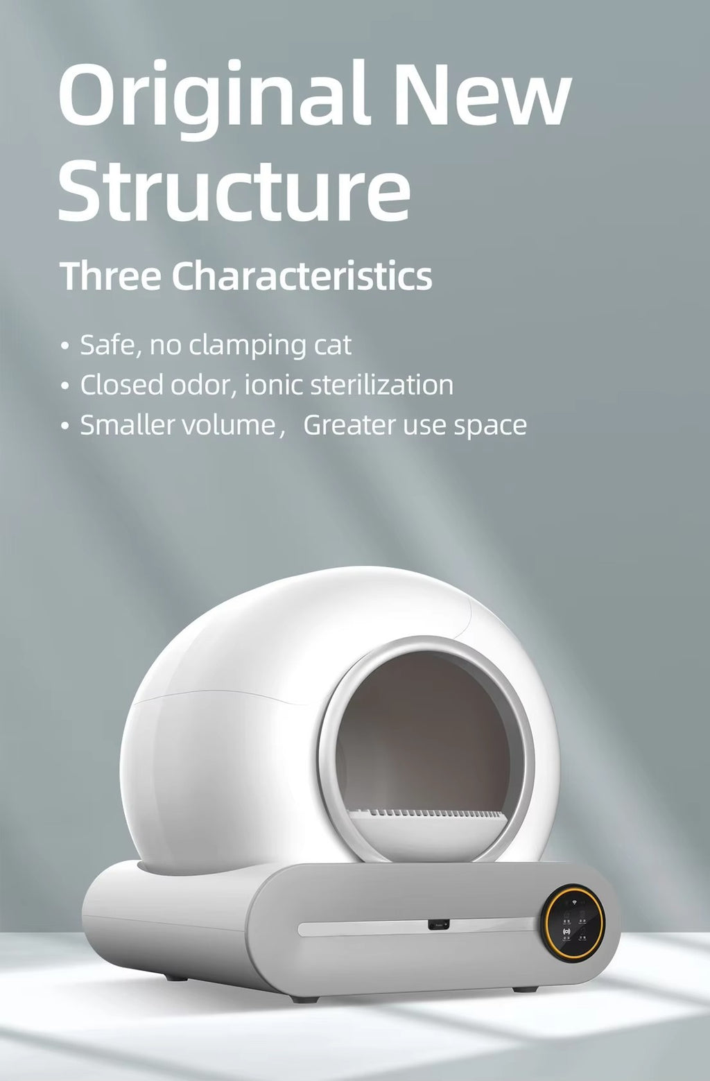 SCLB-XT-05 Self Cleaning Cat Litter Box 65L Large Capacity Smart Automatic Cat Litter Box With APP Control for Multiple Cats