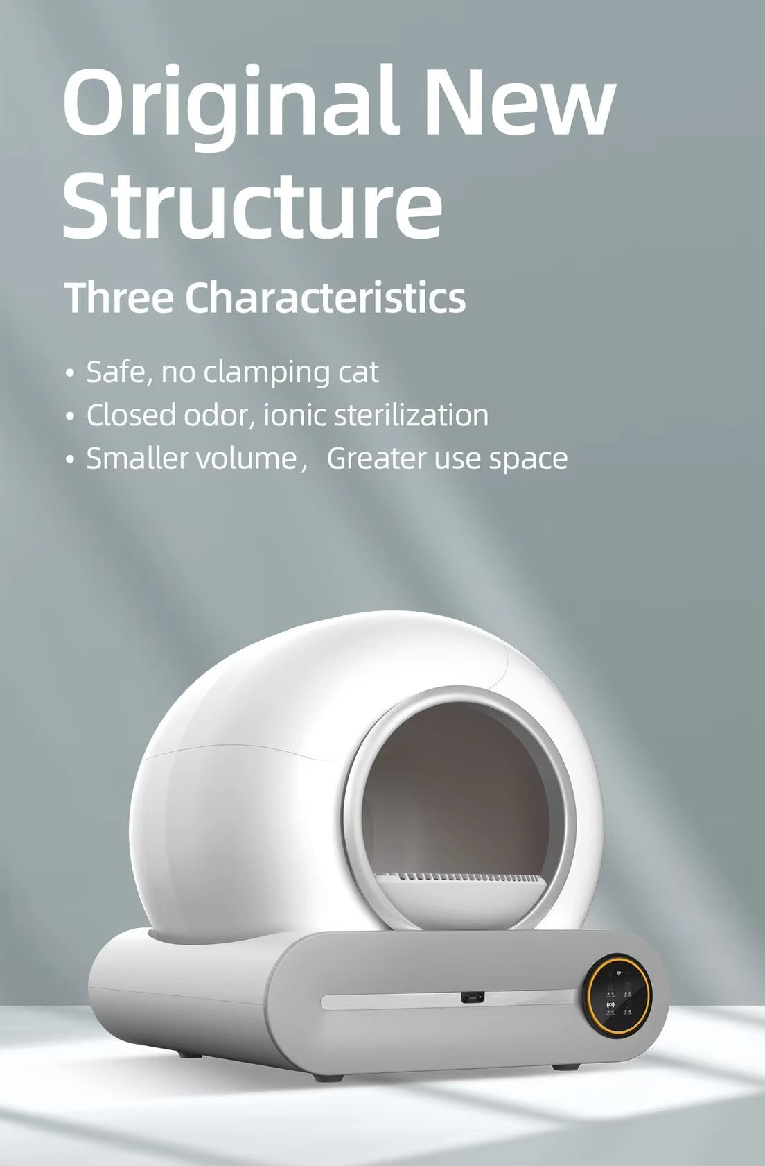 SCLB-XT-05 Self Cleaning Cat Litter Box 65L Large Capacity Smart Automatic Cat Litter Box With APP Control for Multiple Cats