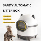 PXT-LB05-R Extra-Large Smart Electric Cat Litter Box with Automatic Cleaning System Fully Enclosed Automatic Cat Litter Toilet