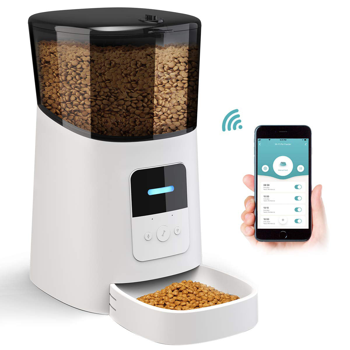 SPF-XT-03 Tuya Dog Cat Smart Pet Feeder 6L Wifi Mobile Phone App Remote Control