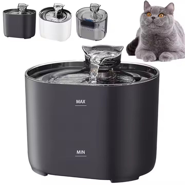 PWF-XT-03 Silent Water Dispenser That Does Not Disturb Cats and Dogs Stainless Steel Disc Pet Fountain