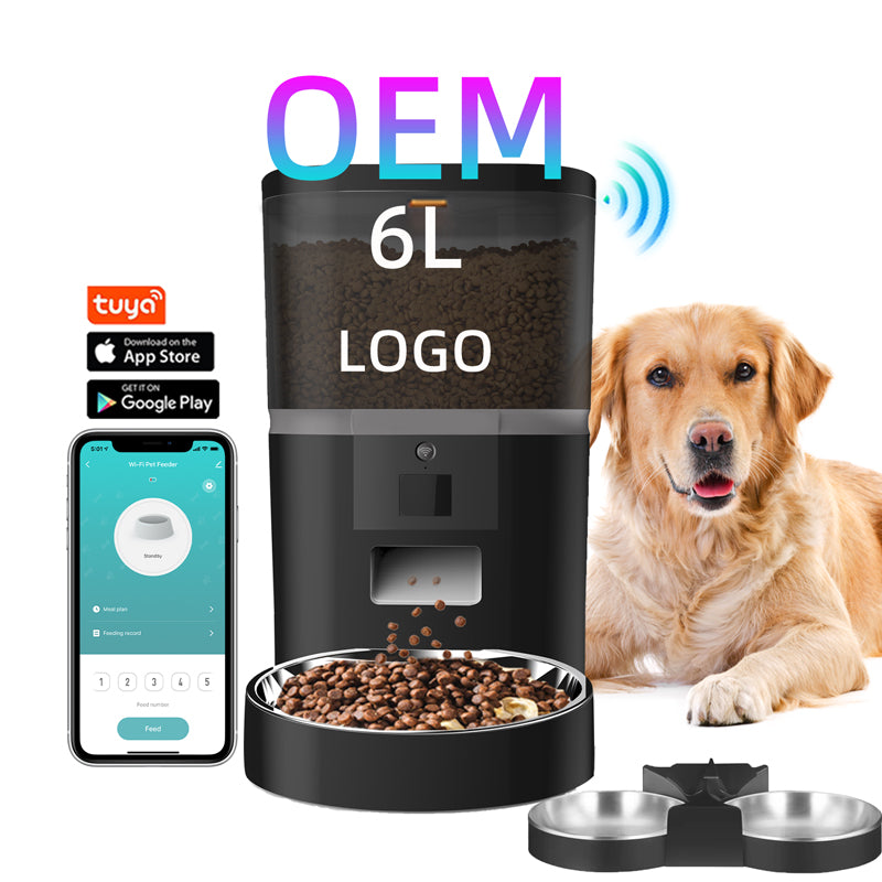 SPF-XT-02 Tuya App Remote Control 6L Cat Dog Automatic Wifi Smart Pet Feeder