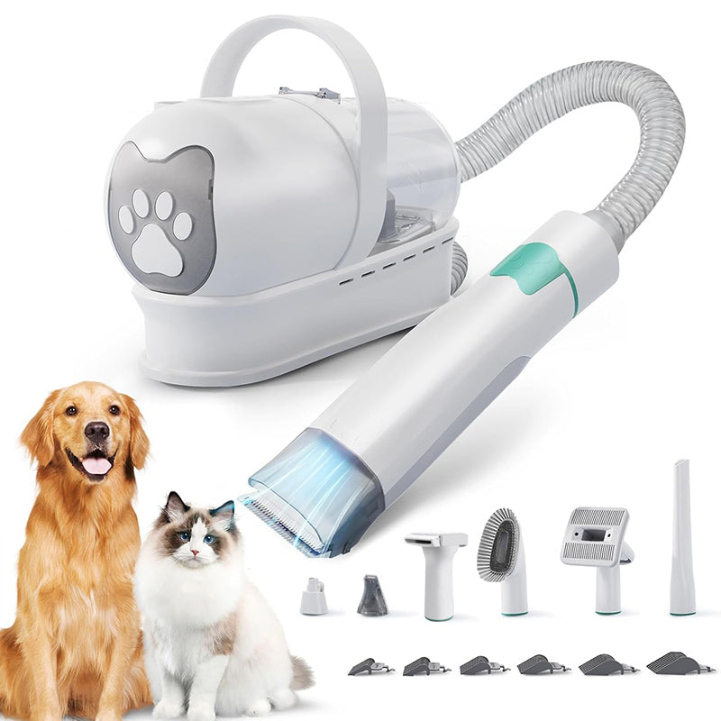 PG-XT-02 Pet Hair Dryer Vacuum Suction Dog Cat Grooming Brush Low Noise Electric Vacuum Cleaner Multifunction Pet Grooming Kit