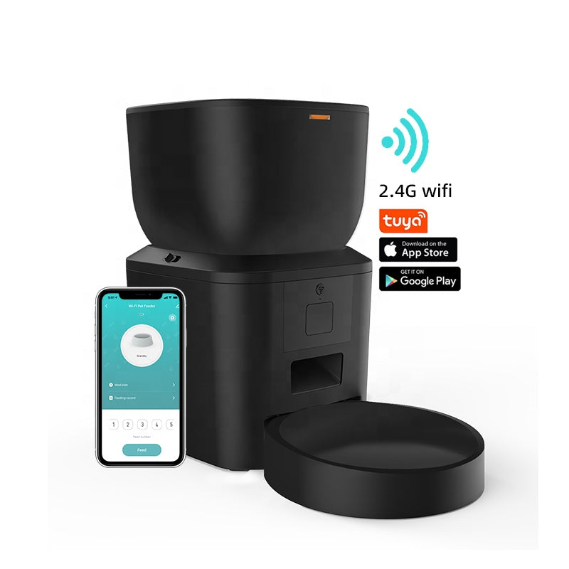 SPF-XT-06 OEM Tuya Smart Wifi Automatic Pet Feeder 7L 4L Cat Dog Dry Food Dispenser App Control Automatic Pet Feeder Dispenser