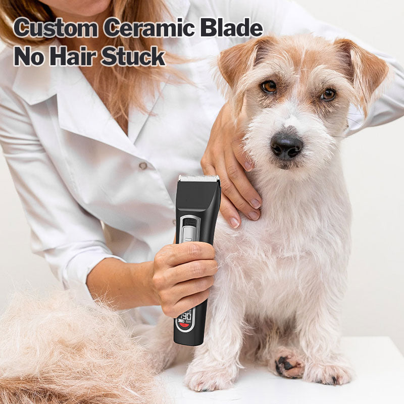 PG-XT-04 Professional Cordless Cat Dog Pet Hair Clipper Blade Trimmer Shaver Grooming Kit Clippers