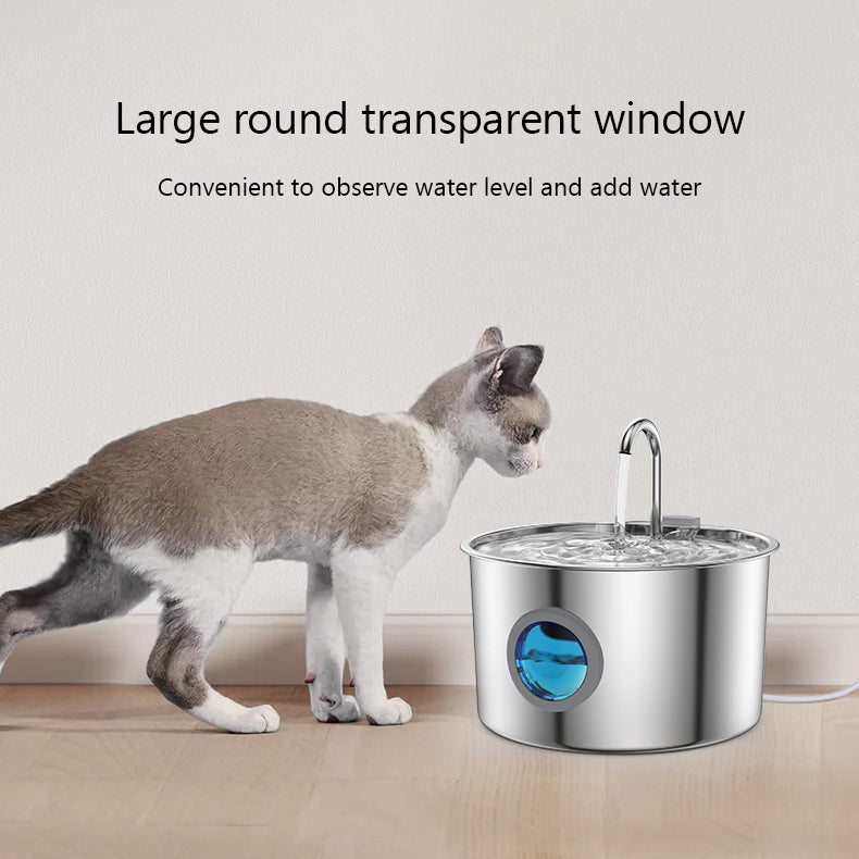 PWF-XT-08 Auto- Shut Down LED Cat & Dog Drinking Fountain Pet Water Feeder