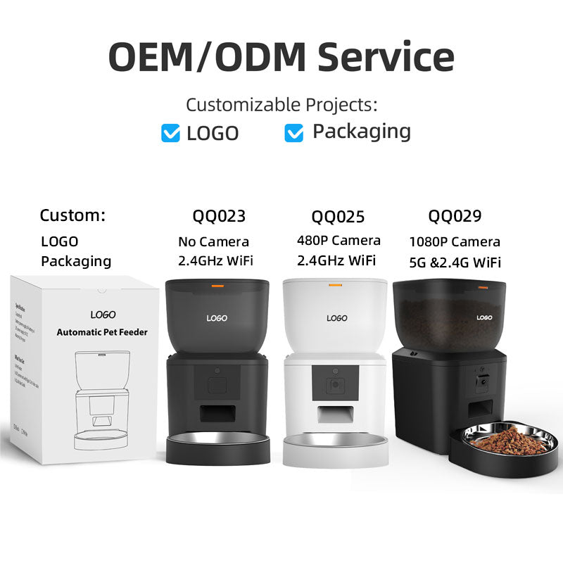 SPF-XT-06 OEM Tuya Smart Wifi Automatic Pet Feeder 7L 4L Cat Dog Dry Food Dispenser App Control Automatic Pet Feeder Dispenser