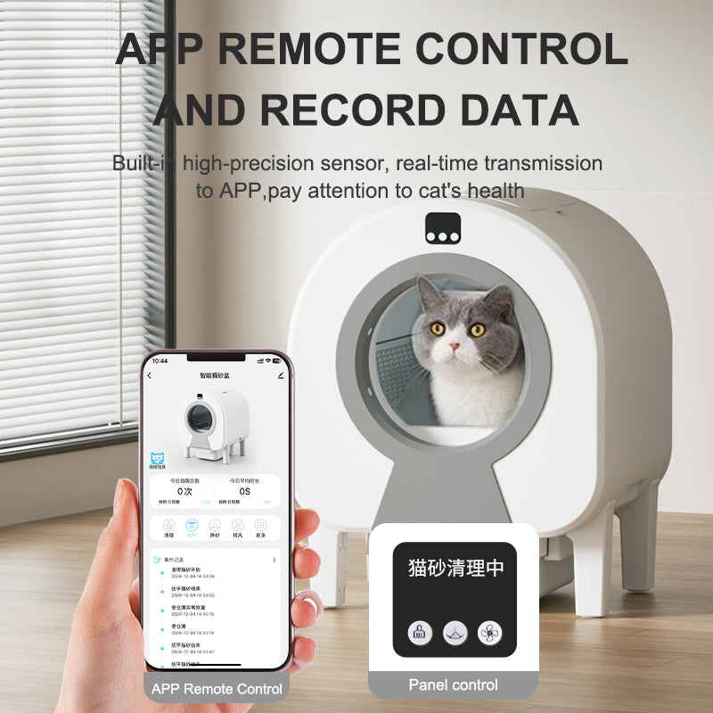 SCLB-XT-06 APP Control Automatic Safety Protection Odor-Free Smart Robot Cat Litter Box