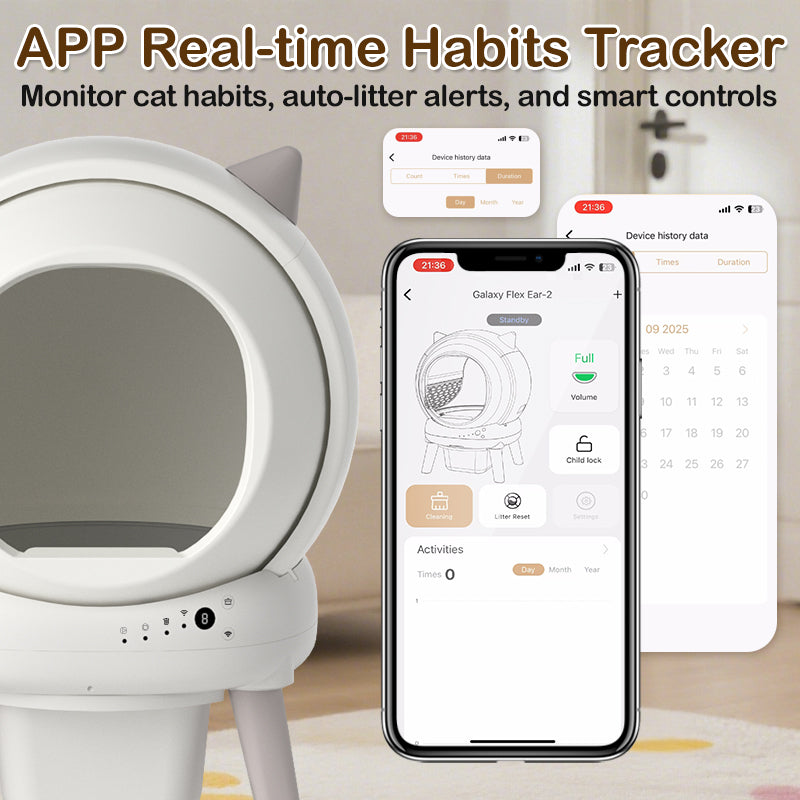 SCLB-XT-07 Intelligent Automatic Litter Box for Cats Self Cleaning WiFi APP Control Self-Cleaning Pet Toilet Litter