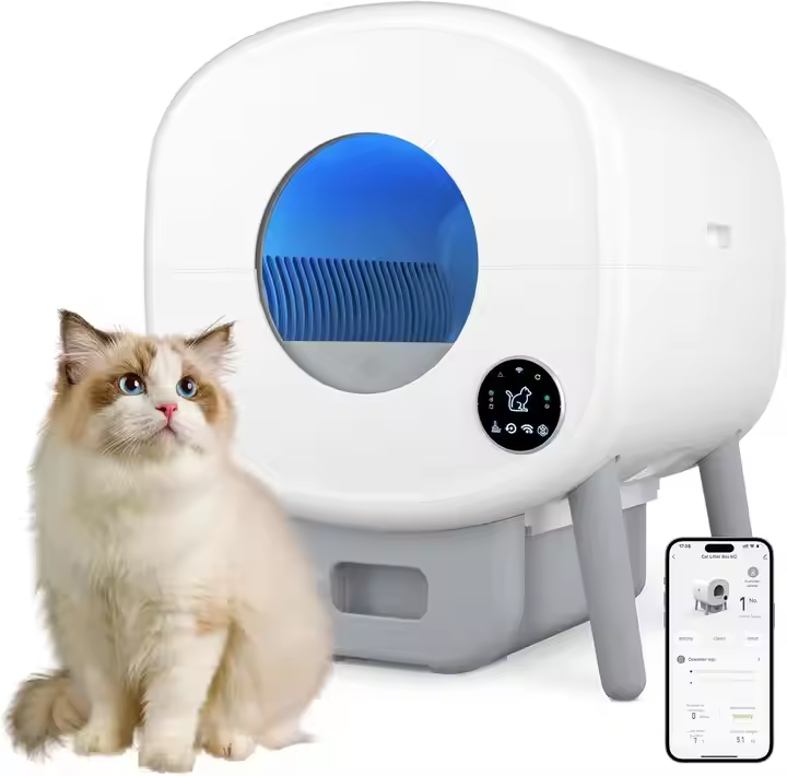 SCLB-XT-03 Robot APP Control 65L Large Automatic Cat Litter Box Self-cleaning toilet