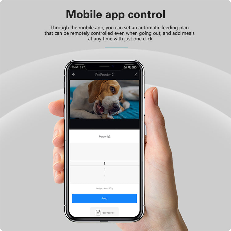 SPF-XT-08  Intelligent Timed Bowl Pet Feeder Dog and Cat Automatic Food Dispenser with Camera Timer for Mascotas Articulos