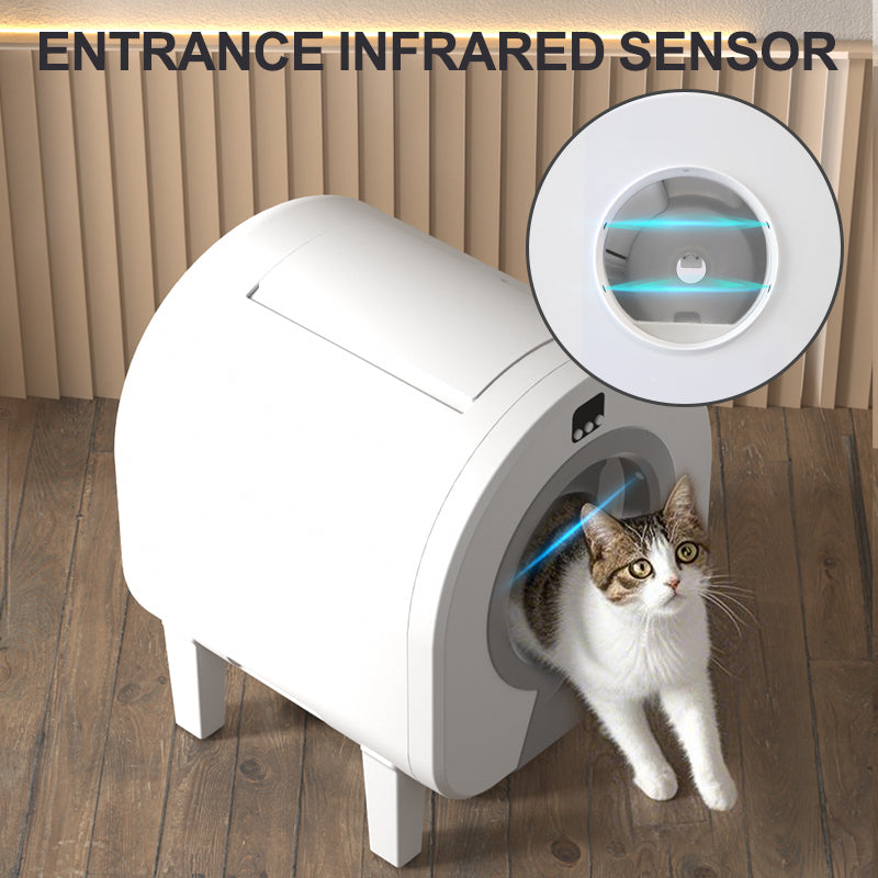 SCLB-XT-06 APP Control Automatic Safety Protection Odor-Free Smart Robot Cat Litter Box