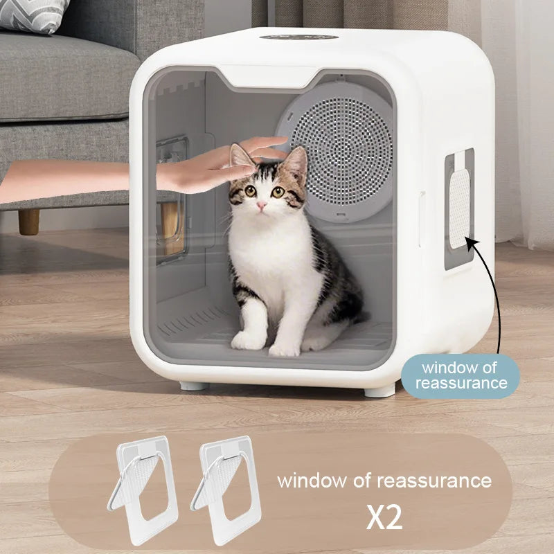 SPD-XT-01 Pet Hair Dryer Box Ultra Quiet Smart Temperature Control 360° Efficient for Cats and Small Dogs Hair Dryer Box