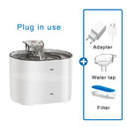 PWF-XT-03 Silent Water Dispenser That Does Not Disturb Cats and Dogs Stainless Steel Disc Pet Fountain