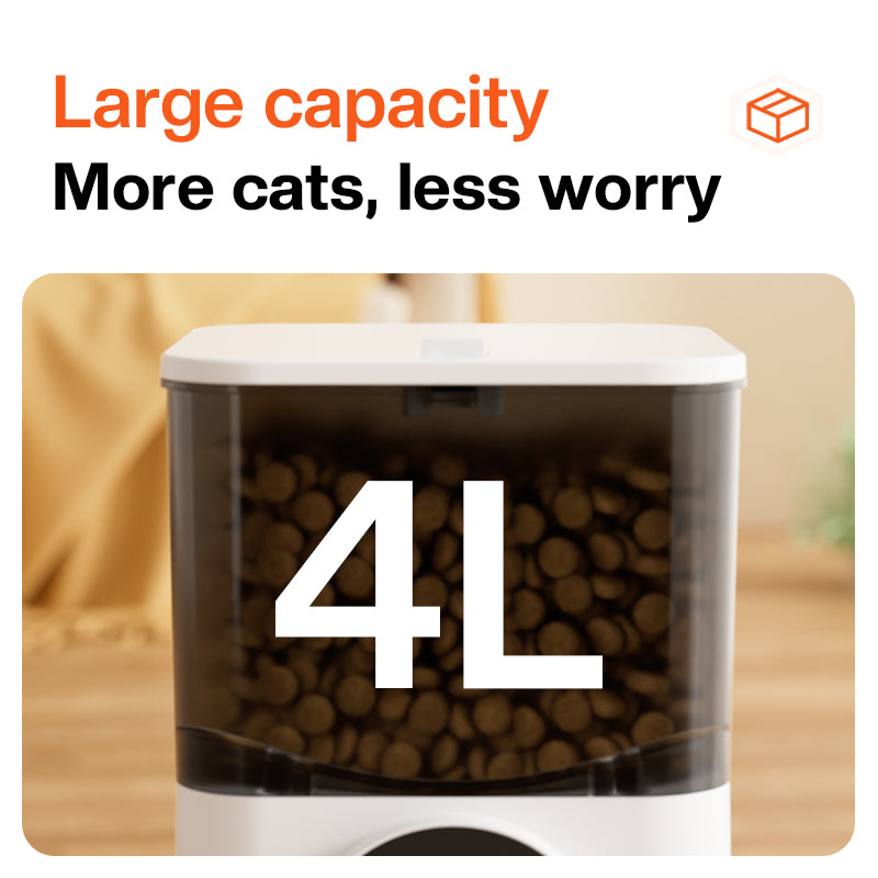 SPF-XT-09  APP Contral Automatic Pet Feeder with HD Camera Portable Smart Pet Feeder Dispenser 4.5L for Dog and Cat