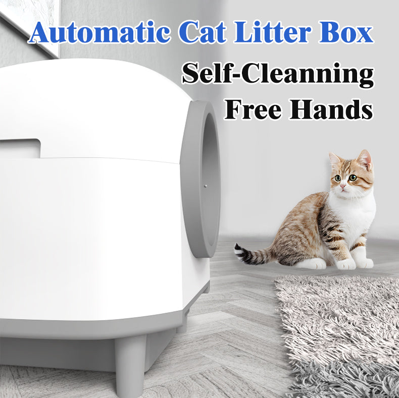 SCLB-XT-02 80L Large Self-Cleaning Cat Litter Box Low Noise App Wifi Control Intelligent Electric Automatic Cat Toilet Smart Cat Litter Box