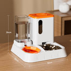 PF-XT-01 Automatic Cat Food Water Dispenser Set Gravity Pet Self Feeder for Indoor Small Medium Cats Dogs