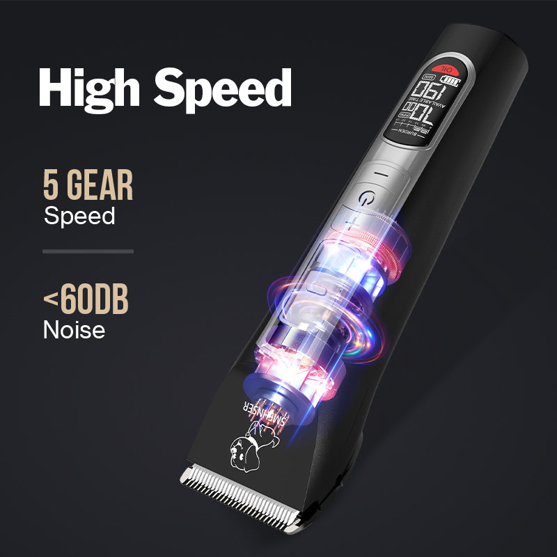 PG-XT-04 Professional Cordless Cat Dog Pet Hair Clipper Blade Trimmer Shaver Grooming Kit Clippers