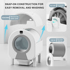 SCLB-XT-06 APP Control Automatic Safety Protection Odor-Free Smart Robot Cat Litter Box