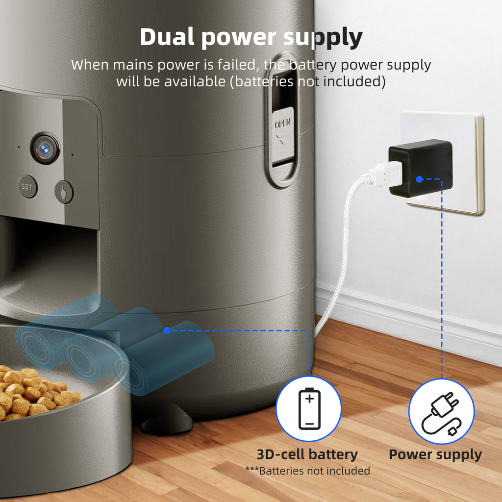 SPF-XT-07 2 L Automatic Cat Feeder with Camera Cat and Dog Food Dispenser