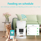 SPF-XT-06 OEM Tuya Smart Wifi Automatic Pet Feeder 7L 4L Cat Dog Dry Food Dispenser App Control Automatic Pet Feeder Dispenser