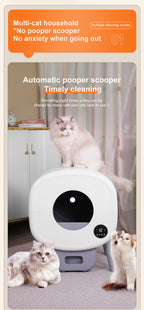 SCLB-XT-03 Robot APP Control 65L Large Automatic Cat Litter Box Self-cleaning toilet