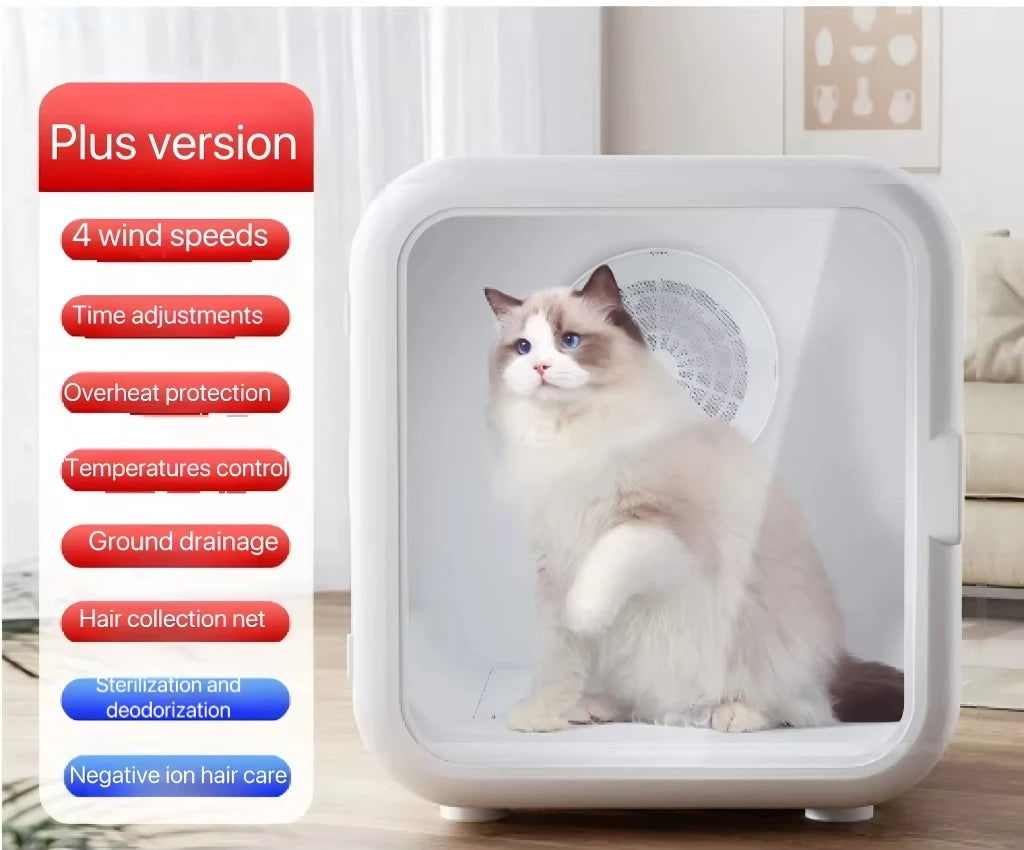 SPD-XT-03 62L Automatic Grooming Drying Intelligent Temperature Control Pet Dryer Box for Cats Dogs