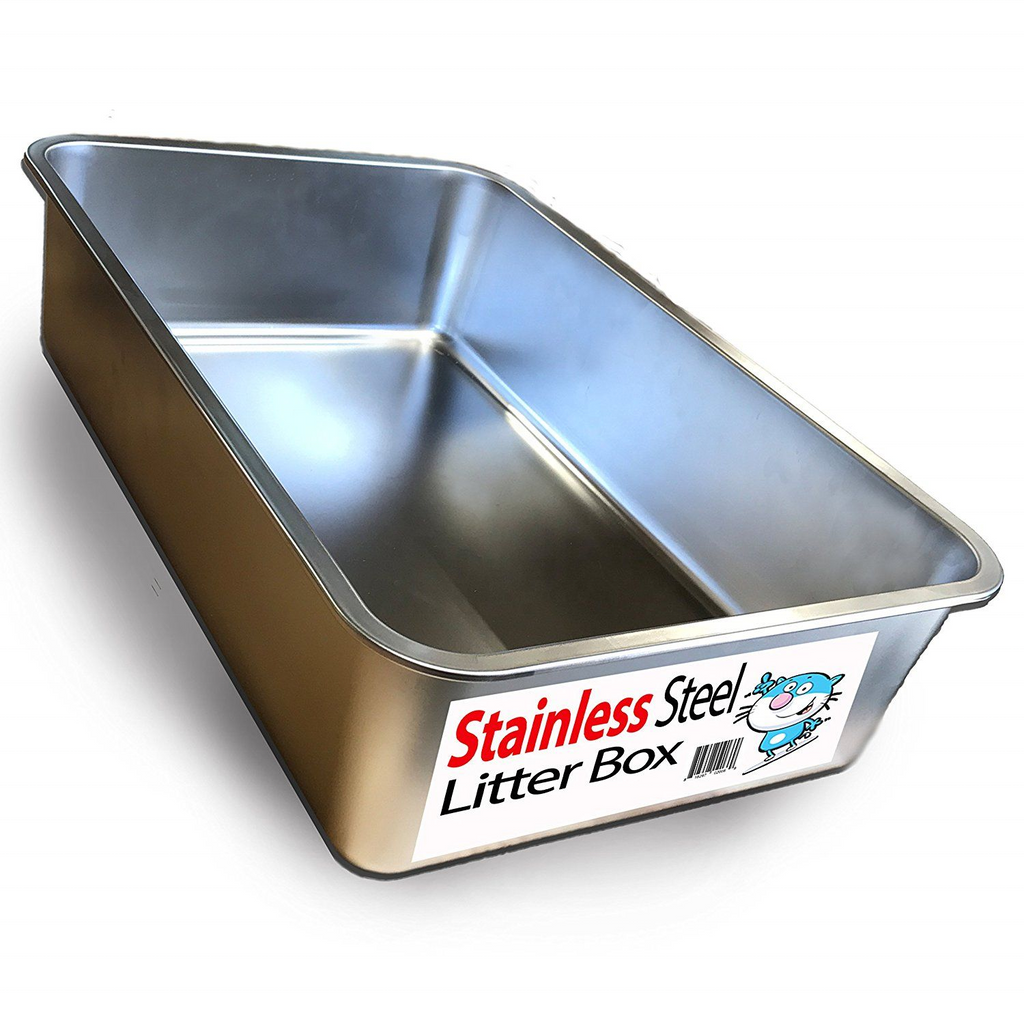 CLB-XT-03 Eco-Friendly Metal Pet Litter Box Cleaning Pan Big Size Stainless Steel Cat Litter Pan