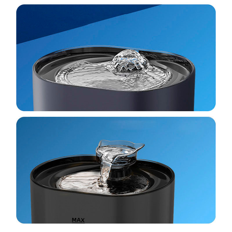 PWF-XT-03 Silent Water Dispenser That Does Not Disturb Cats and Dogs Stainless Steel Disc Pet Fountain