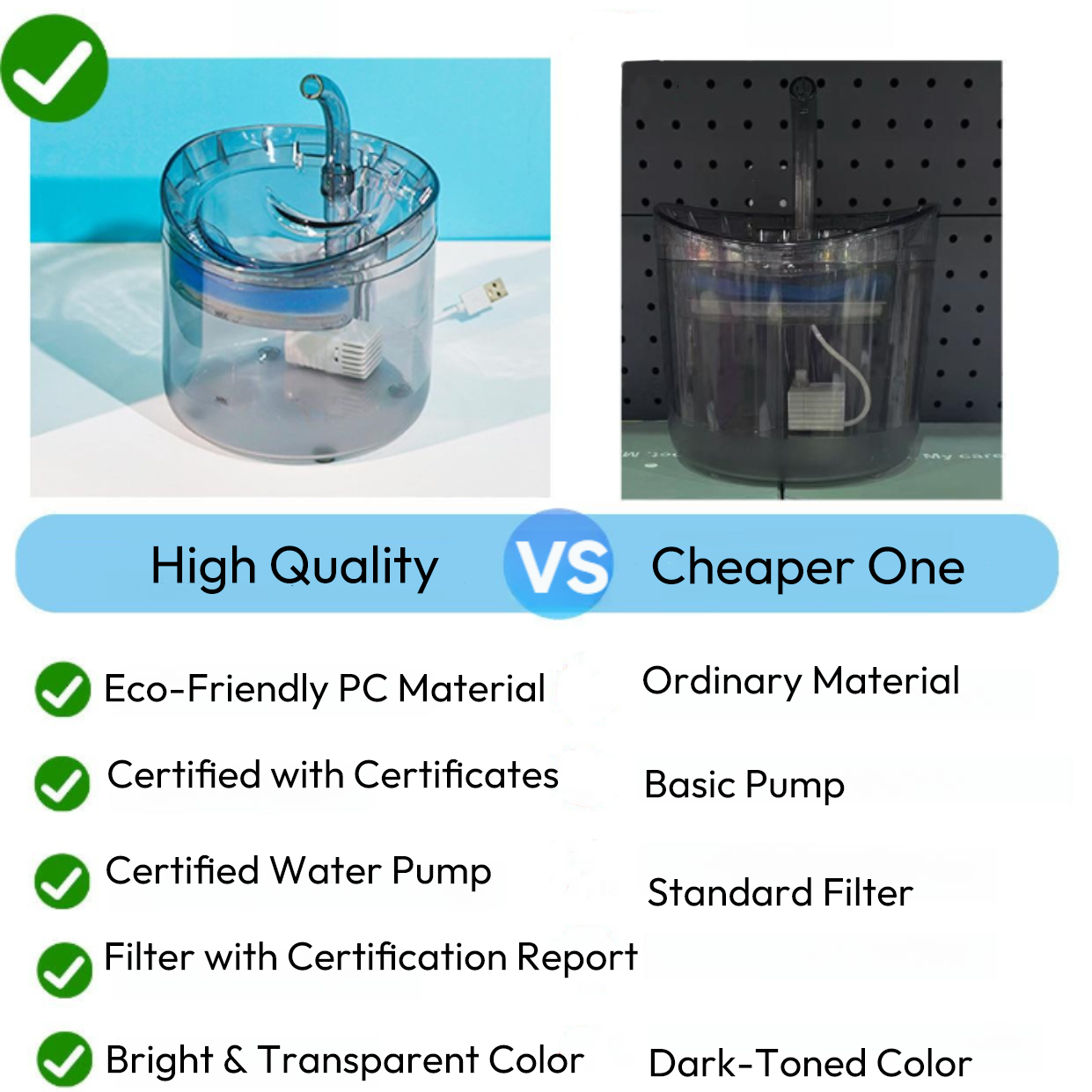 PWF-XT-02  Smart Automatic Pet Water Fountain 2L Recirculate Filtering Pet Drinking Dispenser for Dogs and Cats