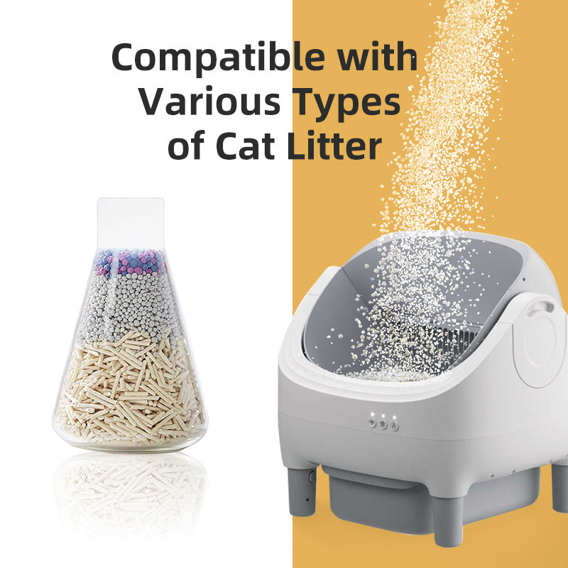 SCLB-XT-01  Open-Top Design Automatic Cat Litter Box APP Control Dual Safety Sensors Self Cleaning Litter Box