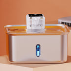PWF-XT-04 Wireless Cat Water Fountain Stainless Steel 7L/236oz Quiet Dog Water Fountain with Motion Sensor