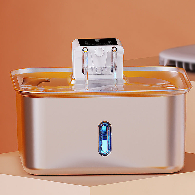 PWF-XT-04 Wireless Cat Water Fountain Stainless Steel 7L/236oz Quiet Dog Water Fountain with Motion Sensor