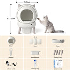 SCLB-XT-07 Intelligent Automatic Litter Box for Cats Self Cleaning WiFi APP Control Self-Cleaning Pet Toilet Litter
