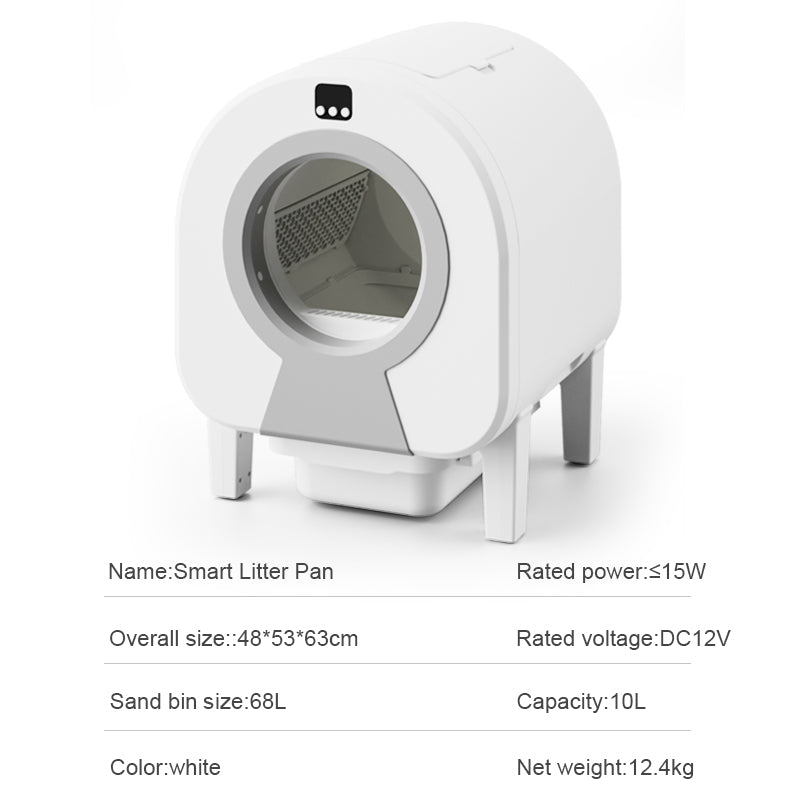 SCLB-XT-06 APP Control Automatic Safety Protection Odor-Free Smart Robot Cat Litter Box