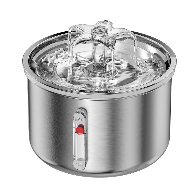 PWF-XT-07  Smart Cat Fountain Water Stainless Steel Automatic Pet Water Dispenser Ultra-Quiet Dog Drinking Water Fountain