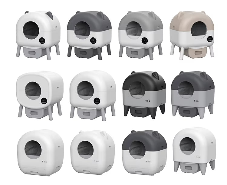 PXT-LB07E-R Self Cleaning Litter Box App Control Odor-Free Automatic Cat Litter Box Large Capacity Smart Litter Kitty Box for Multi-Cats OEM