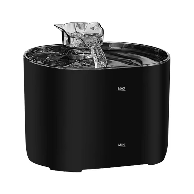 PWF-XT-03 Silent Water Dispenser That Does Not Disturb Cats and Dogs Stainless Steel Disc Pet Fountain