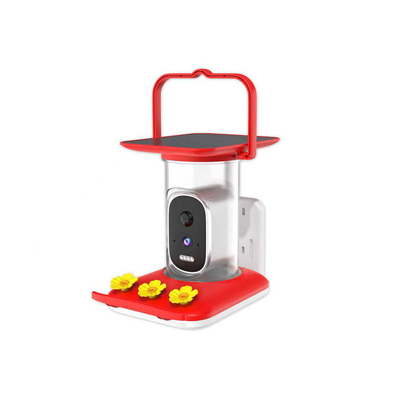 PXT-B09-S  2.5K Solar-Powered Hummingbird Feeder with AI Bird Recognition Camera, IP65 Waterproof Full-Color Night Vision Bird