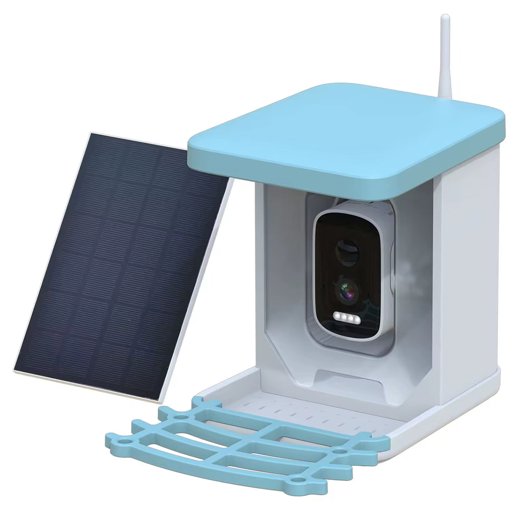 PXT-B04-S Wholesale Solar-Powered Intelligent Recognition Outdoors Automatic Bird Feeder with Night Vision Camera