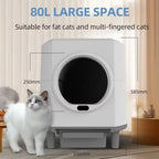 PXT-LB03-R Hot Selling Automatic Cat Litter Box Smart Cat Toilet Odour Leak-Proof App Control Self Cleaning Litter Box for Multi-cats