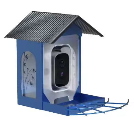 PXT-B11-S  1.5L IP66 Waterproof Outdoor Use AI Smart Bird Feeder Camera with Squirrel Proof Solar Powered 5MP HD Night Vision, App Control