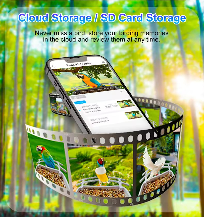 PXT-B04-S Wholesale Solar-Powered Intelligent Recognition Outdoors Automatic Bird Feeder with Night Vision Camera