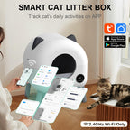 PXT-LB07E-R Self Cleaning Litter Box App Control Odor-Free Automatic Cat Litter Box Large Capacity Smart Litter Kitty Box for Multi-Cats OEM