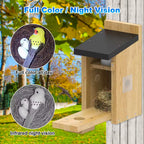 PXT-NB02-S Wifi Smart Bird Feeder Camera Wireless Outdoor Wooden Bird House with 3MP Camera High Quality Wholesale