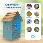 PXT-NB03  Oniya Smart Bird House 3MP HD Photos Inside Wood Bird Hatchery with Camera AI Bird Species Identification