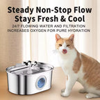PXT-WF05--ST    3.2L Runway Pet Water Fountain304 Stainless Steel
