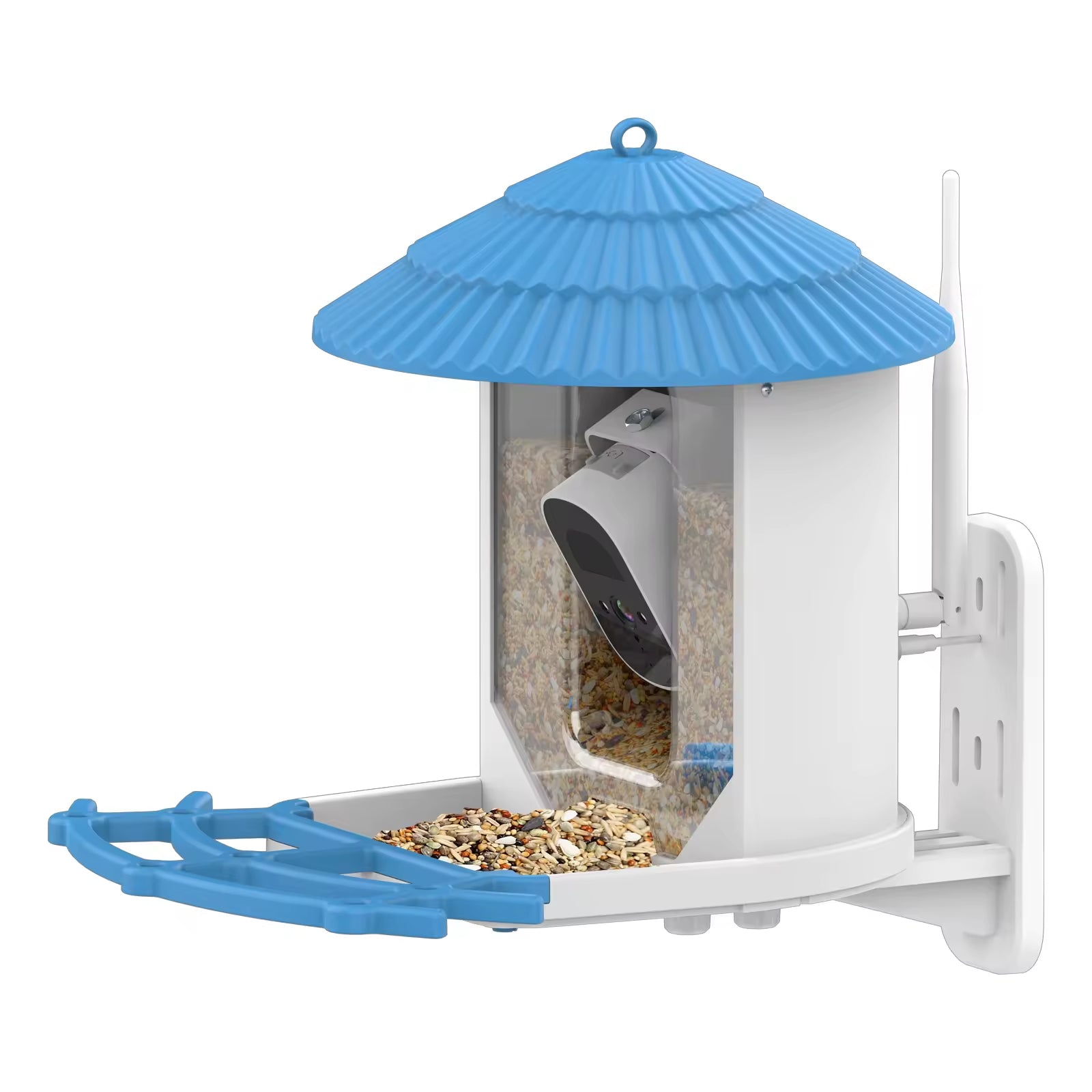 PXT-B06-S   Bird Feeder with Camera 1296P HD AI Identify Smart Bird Feeder Solar Powered Outdoor Gift for Bird Lovers