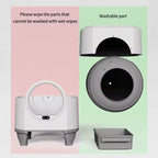PXT-LB03-R Hot Selling Automatic Cat Litter Box Smart Cat Toilet Odour Leak-Proof App Control Self Cleaning Litter Box for Multi-cats