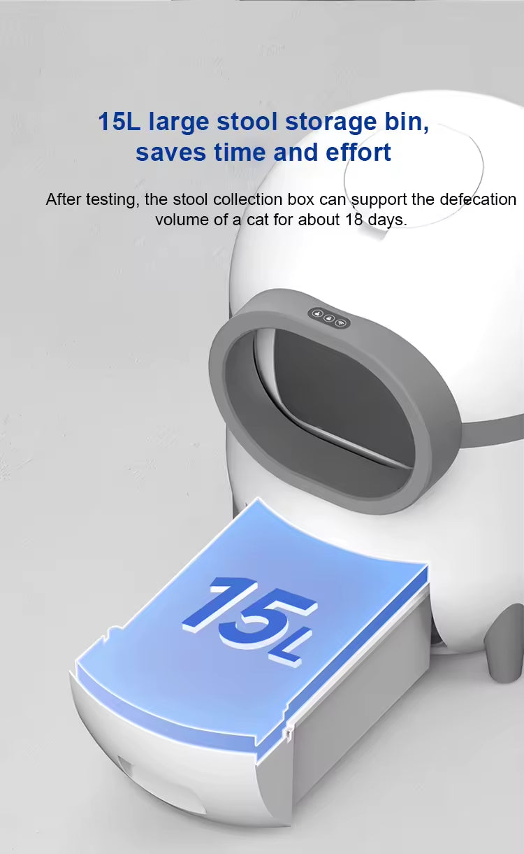PXT-LB04-R App Wifi Touch Control Intelligent Electric Self Cleaning Automatic Cat Litter Automatic Box